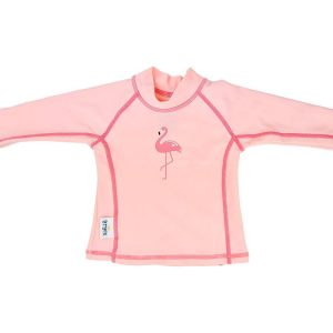 camiseta bebé protección solar filtro uv btbox flamingo manga larga